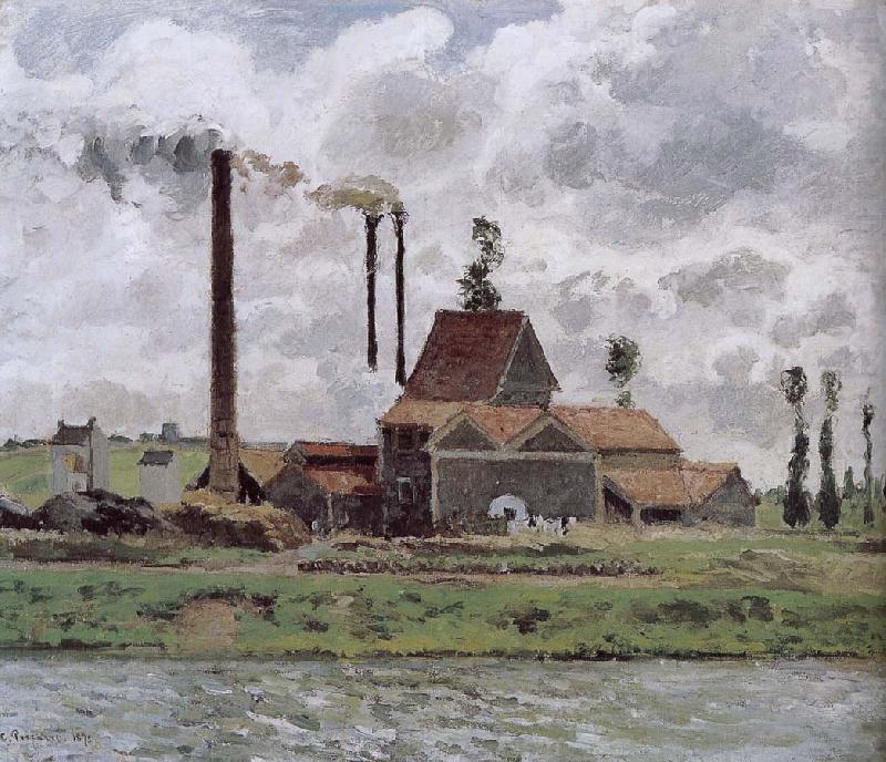 Camille Pissarro Metaponto factory near Watts china oil painting image